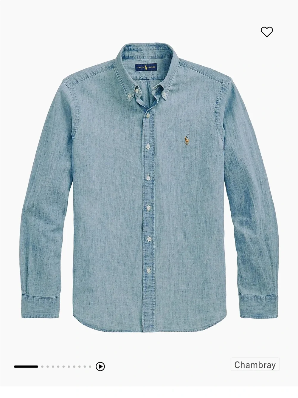Polo Ralph Lauren- Classic Fit- Chambray Long Sleeve Shirt